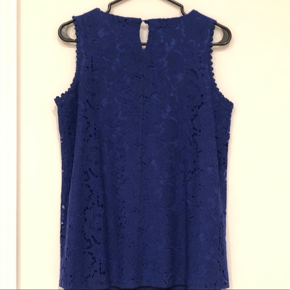 LUNA MOON navy blue sleeveless top - Picture 4 of 4